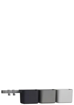 Organisationselemente 3 Stck 1 lange Schiene Dusty grey