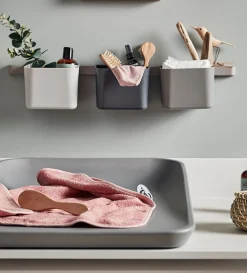 Organisationselemente 3 Stck 1 lange Schiene Dusty grey