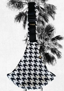 Premium Kindertrage Jacquard Hahnentritt