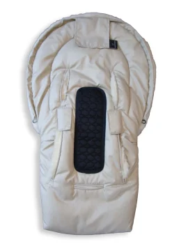 Premium Lammfell-Fußsack für Babywanne & Kinderautositz Limited Edition dune-beige