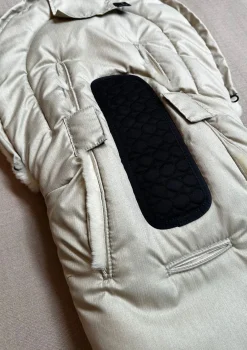 Premium Lammfell-Fußsack für Babywanne & Kinderautositz Limited Edition dune-beige