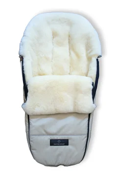 Premium Lammfell-Fußsack Limited Edition dune-beige