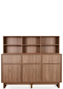 Regalaufsatz für Kommode XL 'Kyo' Walnut