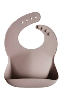 Silikon Lätzchen Warm Taupe