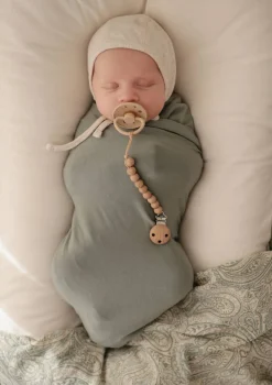 Silikon Schnullerkette 'Hera' Faux Wood