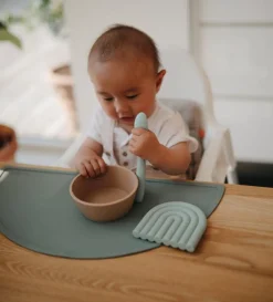 Silikon Schüssel mit Saugnapf Cloudy Mauve