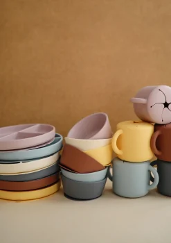 Silikon Schüssel mit Saugnapf Soft Lilac