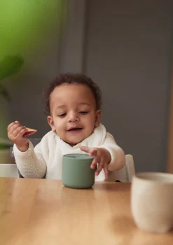 Silikon Snackbecher Jeans Blue