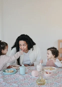 Silikon Teller mit Saugnapf Blush