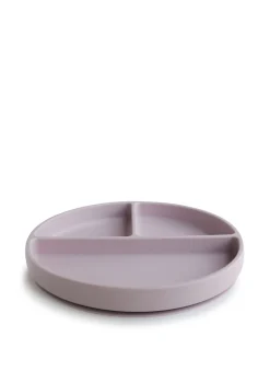 Silikon Teller mit Saugnapf Soft Lilac