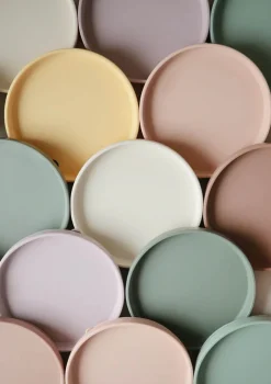 Silikon Teller mit Saugnapf Cloudy Mauve