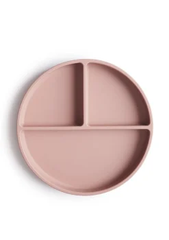 Silikon Teller mit Saugnapf Blush