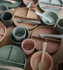 Silikon Teller mit Saugnapf Blush