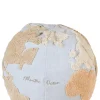 Sitzpouf 'World Map' Natural / Blue