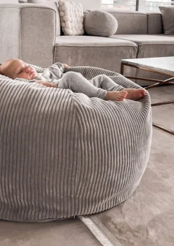 Sitzsack Cord Koala Grau