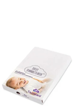 Spannbettlaken für Kinderwagen & Beistellbetten Jersey Weiß