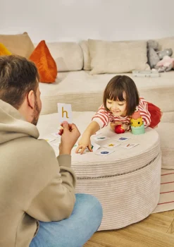 Spiel-Element 'Donut' Cord Kirschblüte Rosa