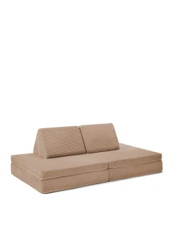 Spielsofa Cord Karamell Beige