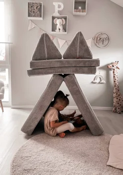 Spielsofa Cord Koala Grau