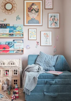 Spielsofa Cord Lagune Blau