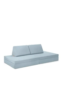 Spielsofa Velours Arktis Blau