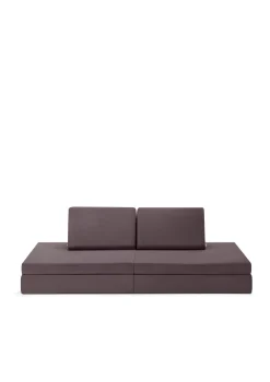 Spielsofa Velours Elefant Grau