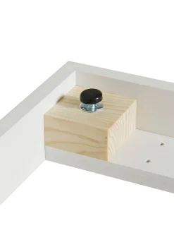 Standregal 'Wood' horizontal 3x1 mit Sockel weiß