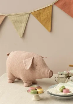 Stofftier 'Polly Pork' rosa klein