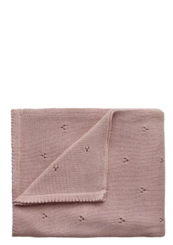 Strick-Babydecke 'Pointelle Blush'