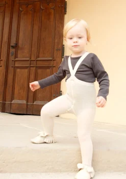 Strumpfhose mit Trägern mit Fuß cream blend