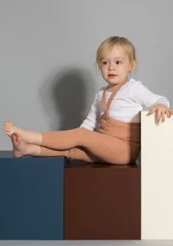 Strumpfhose mit Trägern ohne Fuß light brown