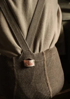 Strumpfhose mit Trägern ohne Fuß cocoa blend