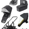Switchback Kinderwagen Starter-Set dunkelgrau / schwarz