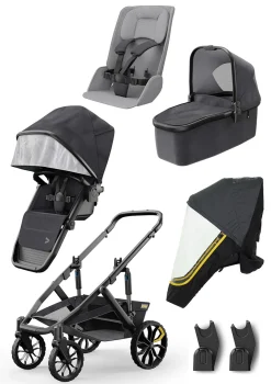 Switchback Kinderwagen Starter-Set dunkelgrau / schwarz
