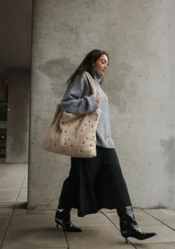 Tasche 'Teddy Mom-Bag' Ecru Hearts