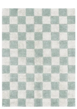 Teppich im Fliesenlook 'Kitchen Tiles' Blue Sage waschbar 160 x 120 cm