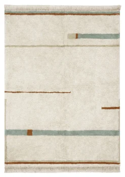 Teppich 'Lanes Vintage' Blue waschbar 130 x 90 cm