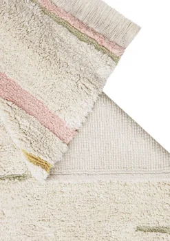 Teppich 'Lanes Vintage' Nude waschbar 130 x 90 cm