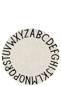Teppich mit Buchstaben 'ABC' waschbar Ø 150 cm