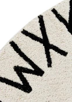 Teppich mit Buchstaben 'ABC' waschbar Ø 150 cm