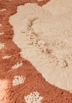 Teppich mit Pilz-Motiv 'Boletus' waschbar 120 x 120 cm