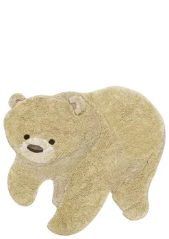 Teppich mit Tiermotiv 'Bear' waschbar 122 x 120 cm