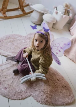 Teppich mit Tiermotiv 'Butterfly' waschbar 120 x 90 cm