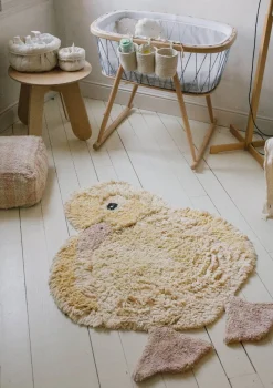 Teppich mit Tiermotiv 'Ducky' waschbar 120 x 95 cm