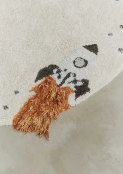 Teppich mit Weltraum-Motiven 'Interstellar Journey' waschbar Ø 140 cm