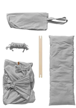 3-tlg. Federwiegen-Set 'Basic' Grau