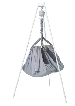 3-tlg. Federwiegen-Set 'Premium' für Zwillinge Grau