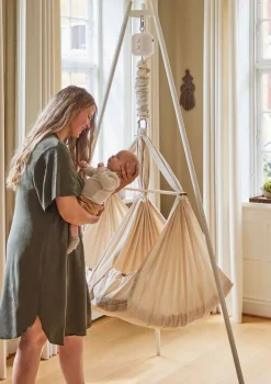 3-tlg. Federwiegen-Set 'Premium' für Zwillinge Natur