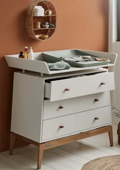 Topper Wickelauflage Organic 'Dots' Sage Green