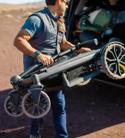 Transporttasche dunkelgrau / schwarz